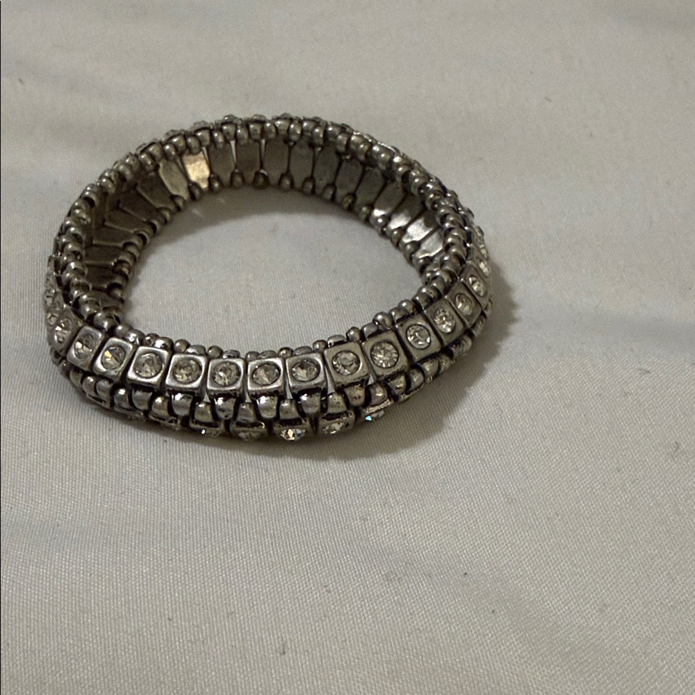 Chico's Silver Crystal Bracelet